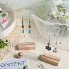 1 Set Transparent Acrylic Single Pair Earring Display Stands Set EDIS-SC0001-04-4
