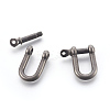 304 Stainless Steel Screw D-Ring Anchor Shackle Clasps STAS-O114-096A-AS-2