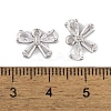 Brass Micro Pave Clear Cubic Zirconia Charms LS-KK-L212-14P-3