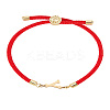 1Pc Adjustable Nylon Cord Slider Bracelets for Women BJEW-LP0001-32Y-02-1