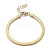 Ion Plating(IP) Unisex 304 Stainless Steel Herringbone Chain Bracelets BJEW-O177-01A-G-6