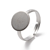 Non-Tarnish 304 Stainless Steel Pad Ring Settings STAS-K278-11D-P-1