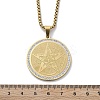 201 Stainless Steel Rhinestone Pendant Necklaces for Women NJEW-U021-01G-5