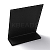 Wood Covered with Velvet Slant Back Earrings Display Stands NDIS-Q027-01C-2