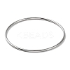 Non-Tarnish 304 Stainless Steel Simple Plain Bangle for Women BJEW-F461-01A-P-1