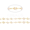 Handmade Natural Rose Quartz Chip Beaded Chains CHC-M024-22G-04-1-2
