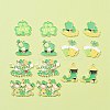 14Pcs 7 Styles Saint Patrick's Day Alloy Enamel Pendants ENAM-FS0001-67-7
