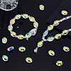 1 Strand Electroplate Glass Beads Strands GLAA-PH0004-31-4