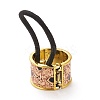Alloy Ponytail Cuff Rubber Elastic Hair Ties LS-OHAR-P018-A04-2