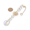 AB Color Teardrop Glass Suncatchers HJEW-JM00845-3