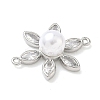 Brass Pave Cubic Zirconia Connector Charms KK-P342-04P-2