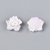 Luminous Flower Resin Cabochons CRES-T025-10H-2