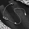 201 Stainless Steel Cable Chain Bracelets BJEW-H205-01C-P-1