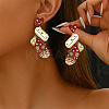 Christmas Theme Acrylic Dangle Stud Earrings FS-WG16439-05-2