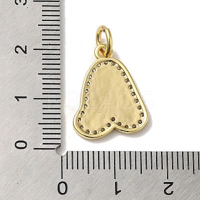 Brass Micro Pave Cubic Zirconia Pendants KK-K354-02G-A-1