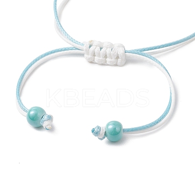 Adjustable Nylon Cord Braided Bead Bracelets for Women BJEW-JB11409-02-1