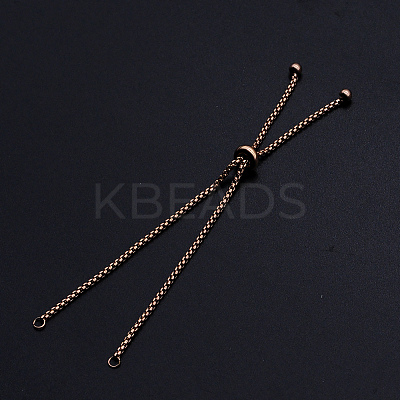 Adjustable 201 Stainless Steel Slider Bracelets Making LS-STAS-S105-JN646-3-1