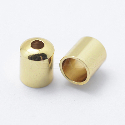 Brass Cord Ends KK-K206-05G-1
