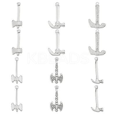 12Pcs 6 Style 304 Stainless Steel Pendants STAS-DC0005-43-1