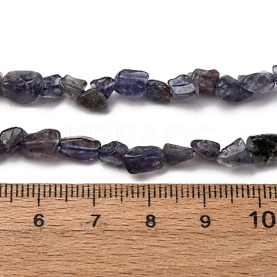 Natural Iolite/Cordierite/Dichroite Beads Strands G-I389-A34-01B-1