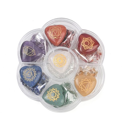 7 Chakra Natural Mixed Gemstone Ornaments G-Z101-01-1