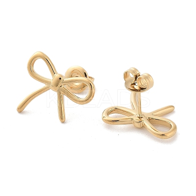 304 Stainless Steel Stud Earrings X-EJEW-H115-08G-1