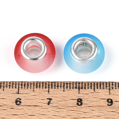 Two Tone Resin European Beads RPDL-Q011-M2-01-1