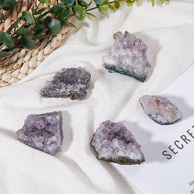1Pc Natural Amethyst Druzy Geode Stones G-SP0001-16-1