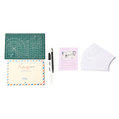 DIY Papercutting Postcard Making Kit DIY-D040-01-1