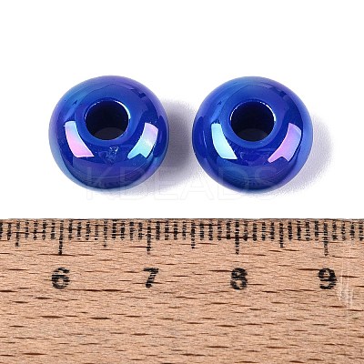 Opaque Acrylic European Beads OACR-E033-19B-1
