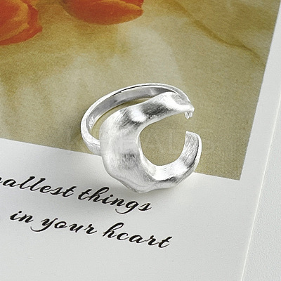 Moon Brass Cuff Open Rings for Women WGAAC34-01-1