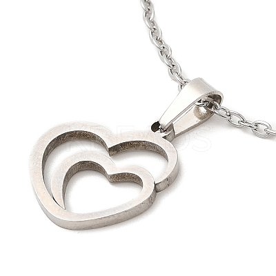Non-Tarnish 306 Stainless Steel Pendant Necklace for Women LS-NJEW-Q772-01P-02-1