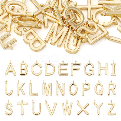 26Pcs 26 Styles Brass Charms KK-TA0003-40-1