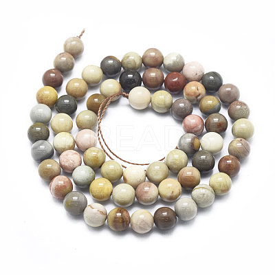 Natura Ocean Jasper Beads Strands G-D0001-07-6mm-1