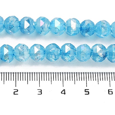 Baking Paint Glass Beads Strands GLAA-H032-05-02-1