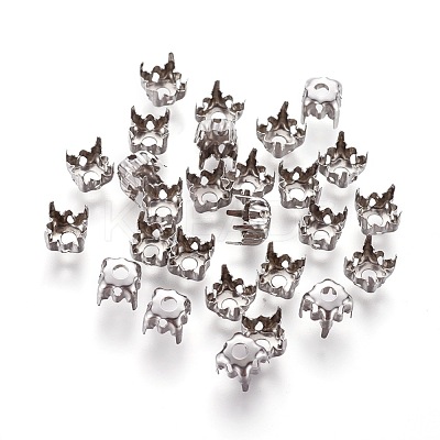 Non-Tarnish Stainless Steel Sew on Prong Settings X-STAS-L229-06P-1