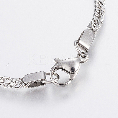 Tarnish Resistant 304 Stainless Steel Link Bracelets BJEW-H572-05P-1