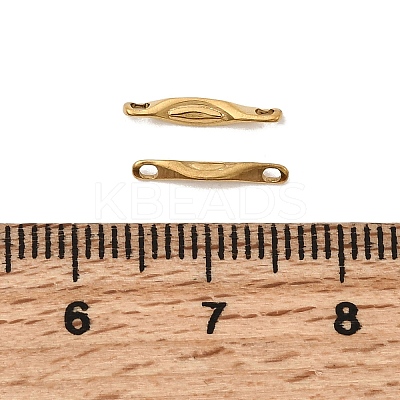 304 Stainless Steel Horse Eye Bar Links Connector Charms STAS-A134-01L-G-1