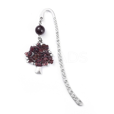 Tibetan Style Alloy Bookmarks AJEW-JK00158-05-1