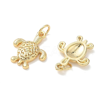 Brass Micro Pave Cubic Zirconia Animal Pendants KK-H280-05A-G-1