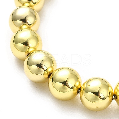 Rack Plating Brass Round Bead Slider Bracelets for Women BJEW-M232-01G-E-1