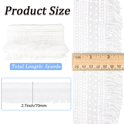 5Yards Polyester Embroidery Ribbon OCOR-GF0004-64A-1