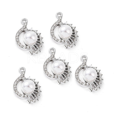 Alloy Rhinestone Pendants ALRI-C008-59P-1