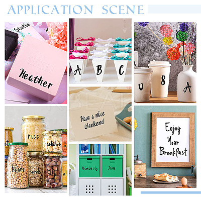 12 Sheets 2 Colors PVC Waterproof Decorative Stickers DIY-GA0004-26-1