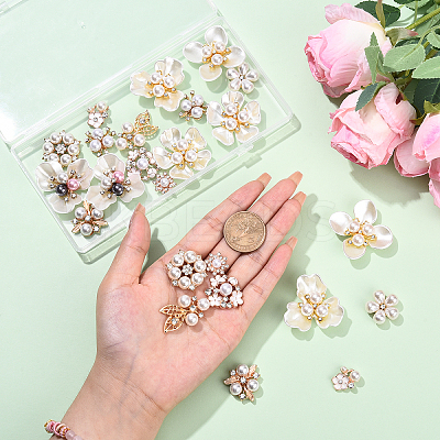 24Pcs 12 Styles Alloy Decorate Use for DIY the Bag or Hair Accessories FIND-YW0009-59-1