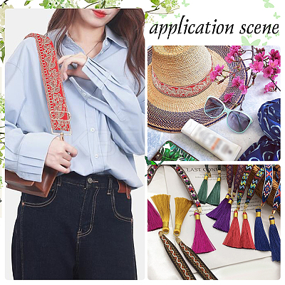 Ethnic Style Embroidery Polyester Ribbons OCOR-WH0060-33B-1