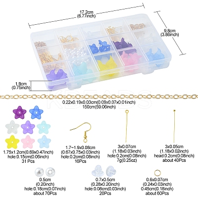 DIY Flower Earring Making Kit DIY-FS0004-15-1