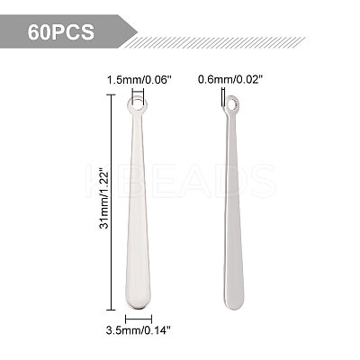 201 Stainless Steel Pendants STAS-UN0042-39-1