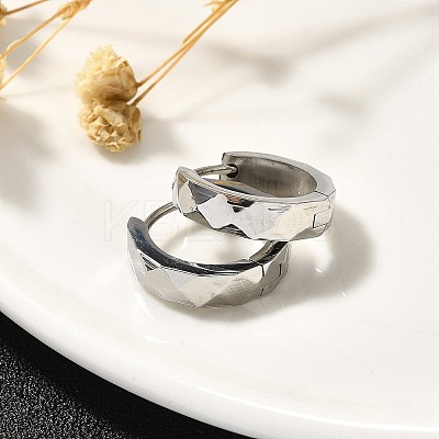 304 Stainless Steel Hoop Earrings for Women EJEW-C096-45P-1