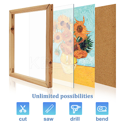 PET Plastic Sheets LS-DIY-WH0326-16-1